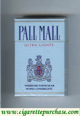 Pall Mall Ultra Lights hard box cigarettes